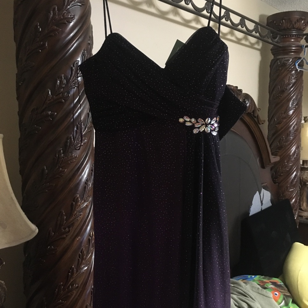 New with tags formal Gown Mardi Gras prom 3/4